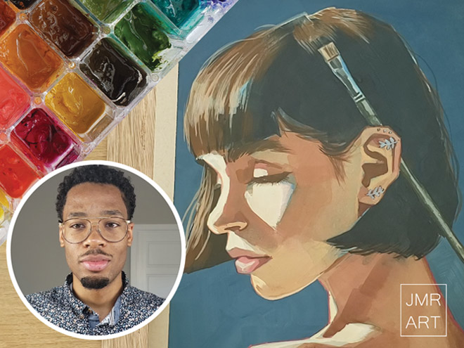 Painting Portraits in Gouache